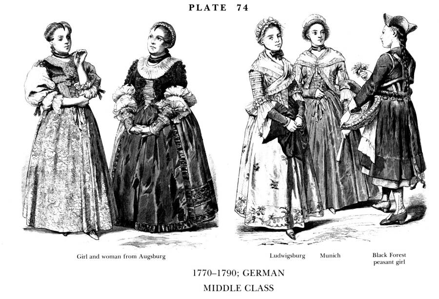 Planche 74b Fin XVIIIe Siecle - Allemagne - Classe Moyenne -  Late 18Th Century - Germany Middle Class.jpg